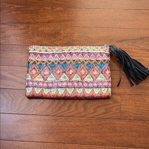 Jessica McClintock boho zip pouch
